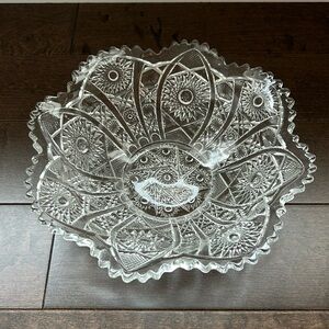 Vintage Bellaire Pattern Glass Bowl #505 by Imperial Glass Co. (Reproduction)